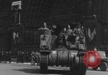 Image of French 2nd Armored Division tanks arrival Notre Dame Paris Paris France, 1944, second 42 stock footage video 65675079501