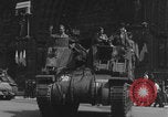 Image of French 2nd Armored Division tanks arrival Notre Dame Paris Paris France, 1944, second 44 stock footage video 65675079501