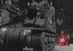 Image of French 2nd Armored Division tanks arrival Notre Dame Paris Paris France, 1944, second 48 stock footage video 65675079501