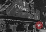 Image of French 2nd Armored Division tanks arrival Notre Dame Paris Paris France, 1944, second 51 stock footage video 65675079501