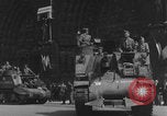 Image of French 2nd Armored Division tanks arrival Notre Dame Paris Paris France, 1944, second 56 stock footage video 65675079501