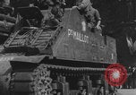 Image of French 2nd Armored Division tanks arrival Notre Dame Paris Paris France, 1944, second 62 stock footage video 65675079501