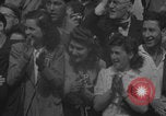 Image of French civilians cheering during parade Paris France, 1944, second 5 stock footage video 65675079508