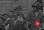 Image of French civilians cheering during parade Paris France, 1944, second 11 stock footage video 65675079508