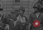 Image of French civilians cheering during parade Paris France, 1944, second 12 stock footage video 65675079508