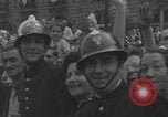 Image of French civilians cheering during parade Paris France, 1944, second 18 stock footage video 65675079508