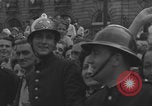 Image of French civilians cheering during parade Paris France, 1944, second 21 stock footage video 65675079508