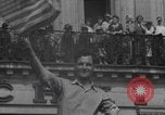Image of French civilians cheering during parade Paris France, 1944, second 23 stock footage video 65675079508