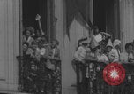 Image of French civilians cheering during parade Paris France, 1944, second 28 stock footage video 65675079508