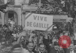 Image of French civilians cheering during parade Paris France, 1944, second 34 stock footage video 65675079508