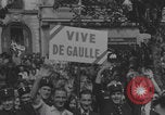 Image of French civilians cheering during parade Paris France, 1944, second 36 stock footage video 65675079508