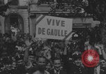 Image of French civilians cheering during parade Paris France, 1944, second 37 stock footage video 65675079508