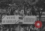 Image of French civilians cheering during parade Paris France, 1944, second 40 stock footage video 65675079508