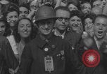 Image of French civilians cheering during parade Paris France, 1944, second 44 stock footage video 65675079508