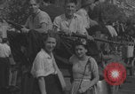 Image of French civilians cheering during parade Paris France, 1944, second 53 stock footage video 65675079508
