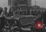 Image of French civilians cheering during parade Paris France, 1944, second 56 stock footage video 65675079508