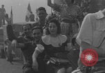 Image of French civilians cheering during parade Paris France, 1944, second 60 stock footage video 65675079508