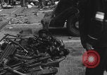 Image of FFI fighters playing with Hitler portrait Paris France, 1944, second 8 stock footage video 65675079512