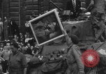 Image of FFI fighters playing with Hitler portrait Paris France, 1944, second 44 stock footage video 65675079512