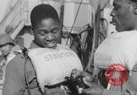 Image of African American soldiers wearing life vests Europe, 1944, second 21 stock footage video 65675079531