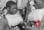 Image of African American soldiers wearing life vests Europe, 1944, second 22 stock footage video 65675079531