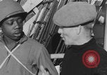 Image of African American soldiers socializing together Europe, 1944, second 13 stock footage video 65675079534