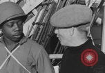 Image of African American soldiers socializing together Europe, 1944, second 14 stock footage video 65675079534