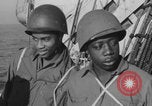 Image of African American soldiers socializing together Europe, 1944, second 19 stock footage video 65675079534