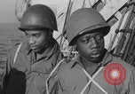 Image of African American soldiers socializing together Europe, 1944, second 21 stock footage video 65675079534