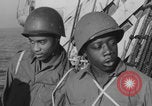 Image of African American soldiers socializing together Europe, 1944, second 22 stock footage video 65675079534