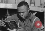 Image of African American soldiers socializing together Europe, 1944, second 36 stock footage video 65675079534