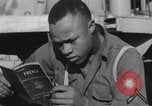 Image of African American soldiers socializing together Europe, 1944, second 42 stock footage video 65675079534
