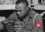 Image of African American soldiers socializing together Europe, 1944, second 43 stock footage video 65675079534
