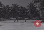 Image of WW2 Espiritu Santo aircraft taxis take off Espiritu Santo New Hebrides Islands, 1943, second 54 stock footage video 65675079553