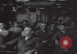 Image of pilot briefing aircraft carrier Vietnam, 1965, second 24 stock footage video 65675079556