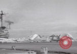 Image of pilot briefing aircraft carrier Vietnam, 1965, second 32 stock footage video 65675079556