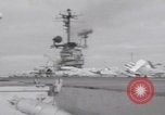 Image of pilot briefing aircraft carrier Vietnam, 1965, second 33 stock footage video 65675079556