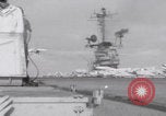 Image of pilot briefing aircraft carrier Vietnam, 1965, second 36 stock footage video 65675079556