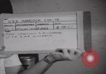 Image of pilot briefing aircraft carrier Vietnam, 1965, second 37 stock footage video 65675079556