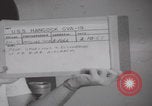 Image of pilot briefing aircraft carrier Vietnam, 1965, second 38 stock footage video 65675079556