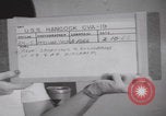 Image of pilot briefing aircraft carrier Vietnam, 1965, second 43 stock footage video 65675079556