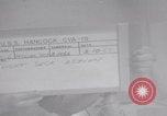 Image of pilot briefing aircraft carrier Vietnam, 1965, second 44 stock footage video 65675079556