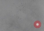 Standbild Bombenangriff der USAAF auf eine B-24 Liberator Europa, 1943, aus Sekunde 32 historischem Filmmaterial Videoclip 65675079577