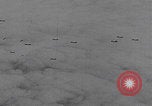 Standbild Bombenangriff der USAAF auf eine B-24 Liberator Europa, 1943, aus Sekunde 49 historischem Filmmaterial Videoclip 65675079577