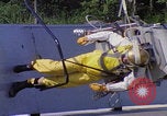 Image of EVA control backpack water jets testing Hampton Virginia USA, 1968, second 23 stock footage video 65675079598