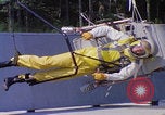 Image of EVA control backpack water jets testing Hampton Virginia USA, 1968, second 58 stock footage video 65675079598