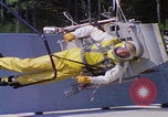 Image of EVA control backpack water jets testing Hampton Virginia USA, 1968, second 60 stock footage video 65675079598