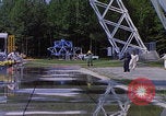Image of NASA researcher testing EVA control backpack Hampton Virginia USA, 1968, second 9 stock footage video 65675079599