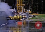 Image of NASA researcher testing EVA control backpack Hampton Virginia USA, 1968, second 20 stock footage video 65675079599