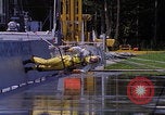 Image of NASA researcher testing EVA control backpack Hampton Virginia USA, 1968, second 24 stock footage video 65675079599